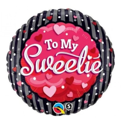 To My Sweetie Mylar Balloon